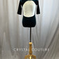 Dark Teal Velvet 3/4 Length Sleeve Leotard