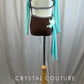 Mint Green and Chocolate Brown Leotard with Skirt -Rhinestones, Appliques, Hairpiece