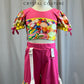 Custom Candy Hip Hop Crop Top and Cargo Pant Set -Rhinestones, Accessories
