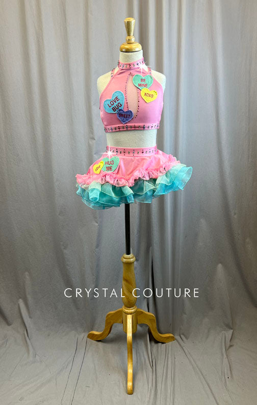 Custom Sweethearts Tutu Skirt Set -Rhinestones, Accessories