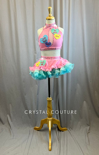 Custom Sweethearts Tutu Skirt Set -Rhinestones, Accessories