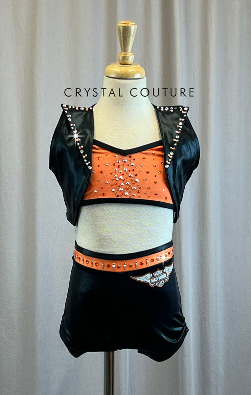 Custom Biker Girls Harley-Davidson 3 Piece Set -Rhinestones, Accessories