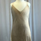 Long Nude Silk Dress