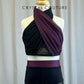Custom Black and Plum Mesh Top and Capri Pants