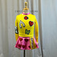 Custom Operation Themed Long Sleeve Dress -Rhinestones, Hairpiece