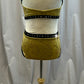 Custom Gold and Black Two Piece - Rhinestones