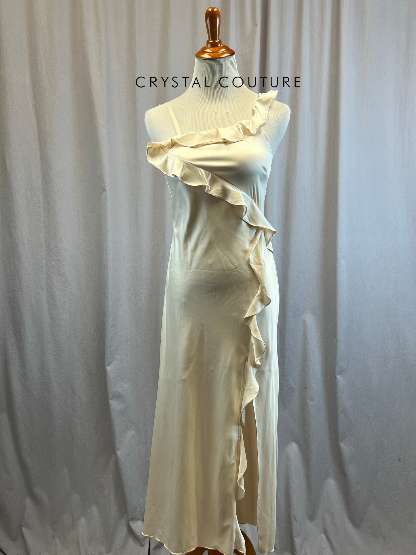 Ivory Dress with Ruffle Detailing