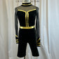 Custom Black and Gold Long Sleeve Biketard