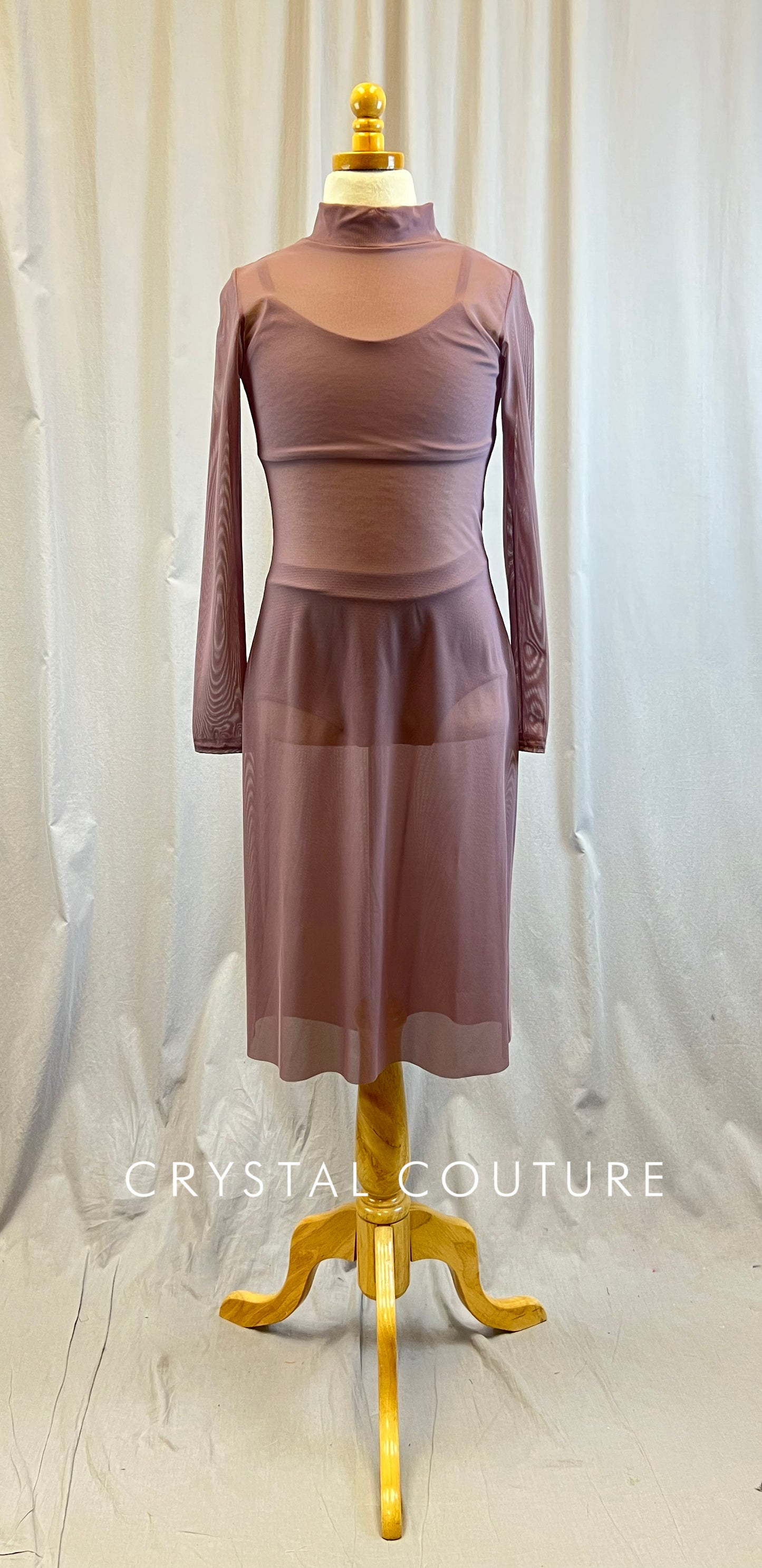 Custom Mauve Long Sleeve Dress + Top and Briefs