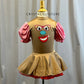 Custom Mr. Potato Head Brown Dress with Pink Puff Sleeves- Rhinestones - Accessories