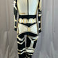 Gold and Black Robot Long Sleeve Bodysuit- Rhinestones