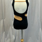 *Brand New* Black Leotard with Nude Mesh Wrapped Detail