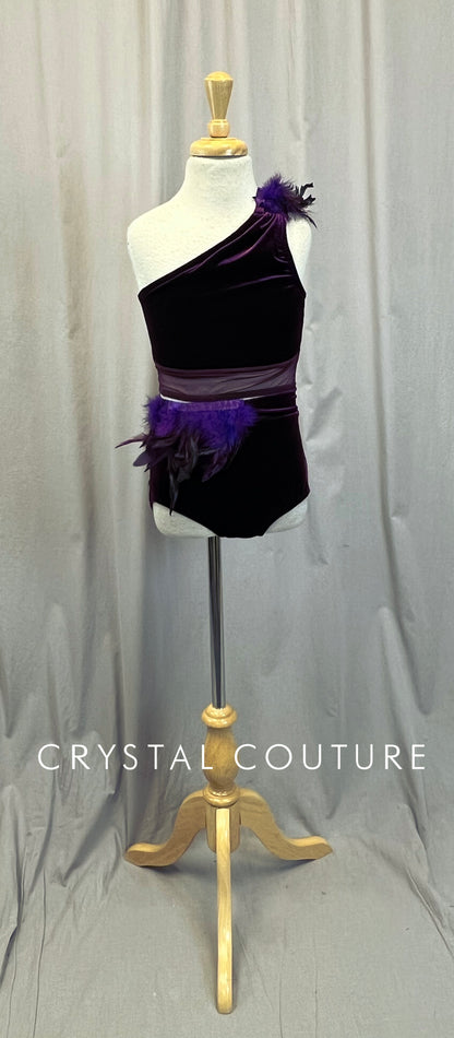 Plum Velvet Two Piece Set