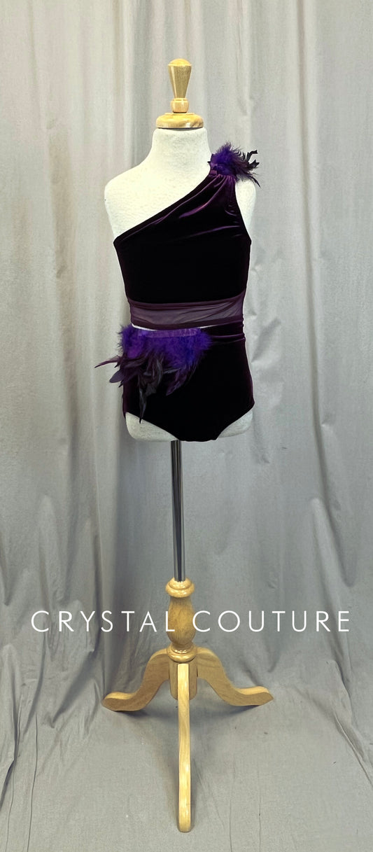 Plum Velvet Two Piece Set