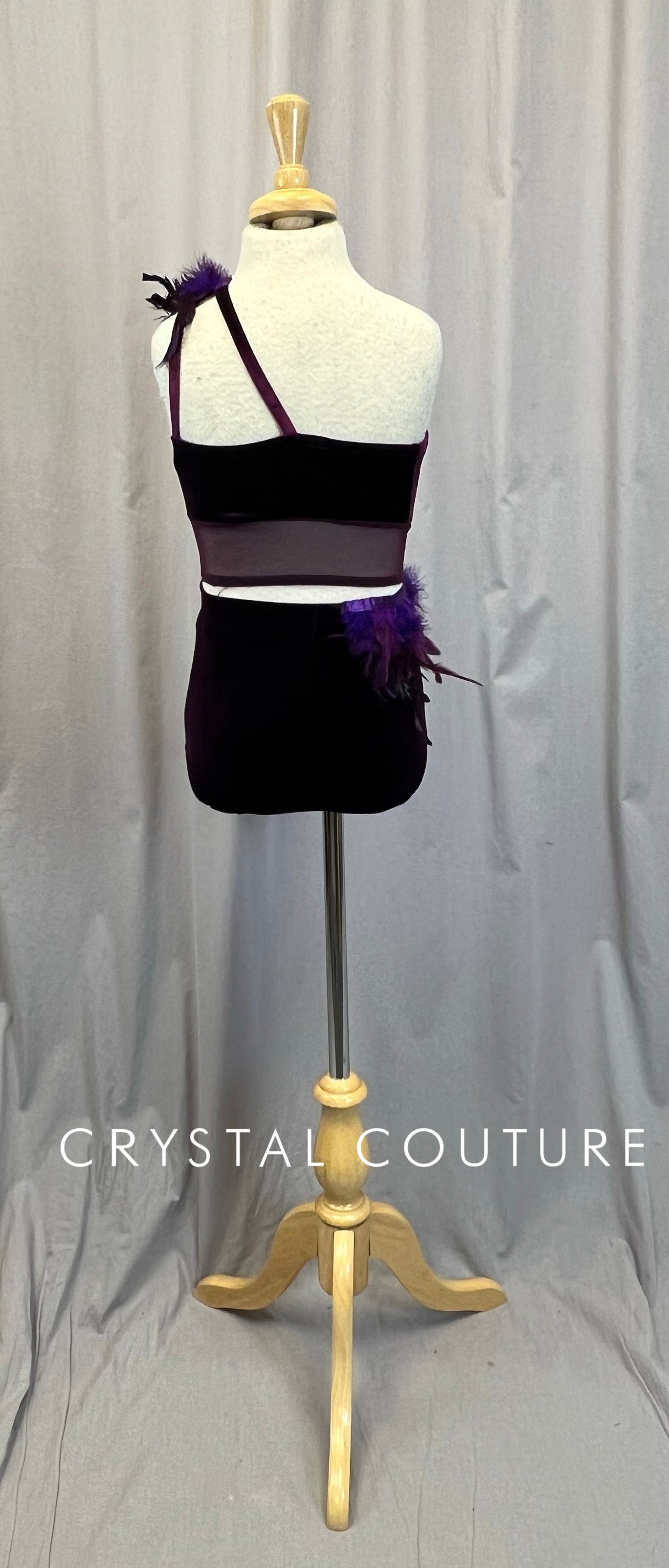 Plum Velvet Two Piece Set