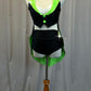 Black and Green Tuxedo Three Piece Set- Rhinestones