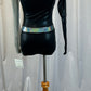 *Brand New* Black and Holographic Long Sleeve Mockneck Leotard