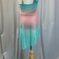Pink and Aqua Ombre Dress - Rhinestones