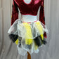 Custom Queen of Hearts Inspired Red Sequin Biketard +Cape