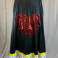 Custom Queen of Hearts Inspired Red Sequin Biketard +Cape