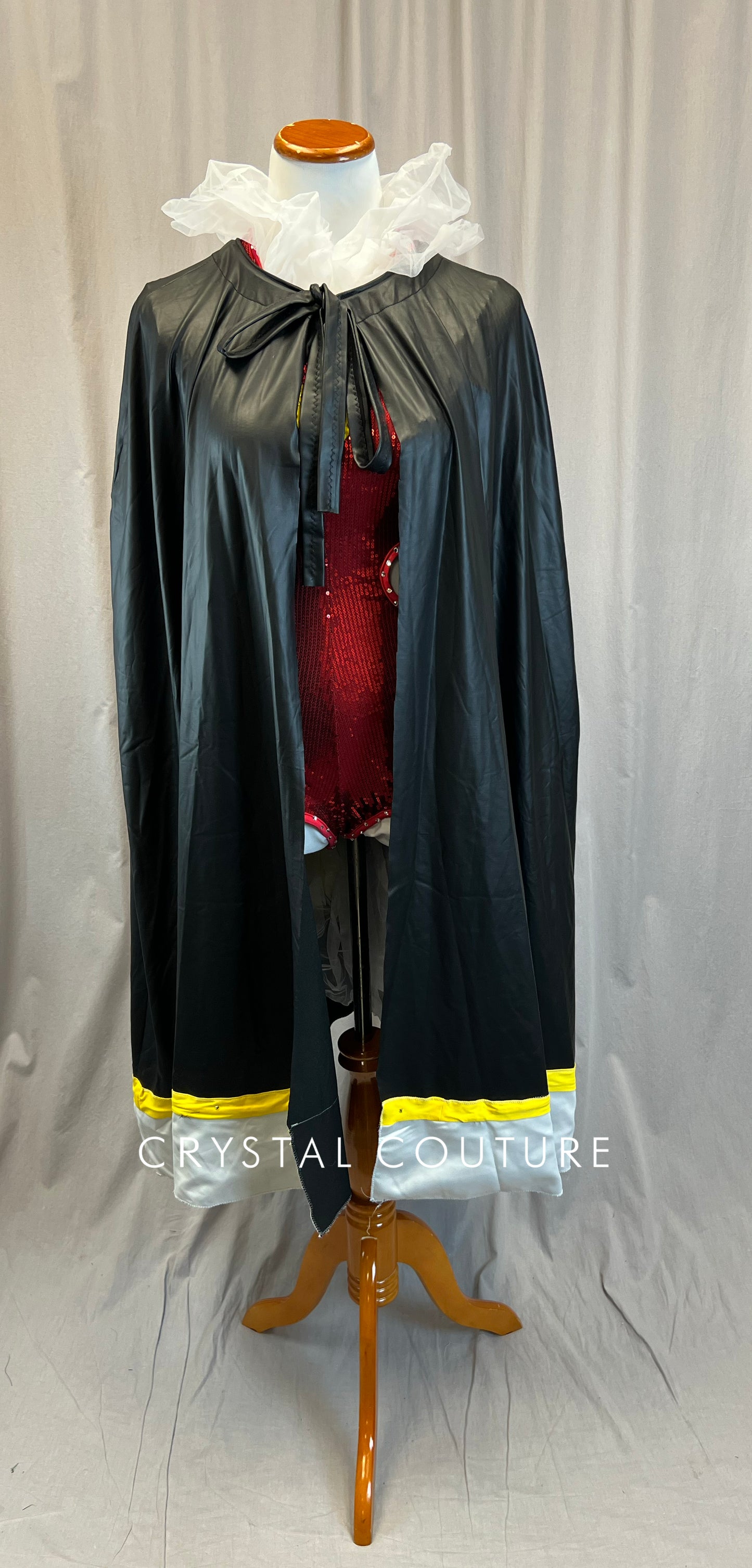 Custom Queen of Hearts Inspired Red Sequin Biketard +Cape