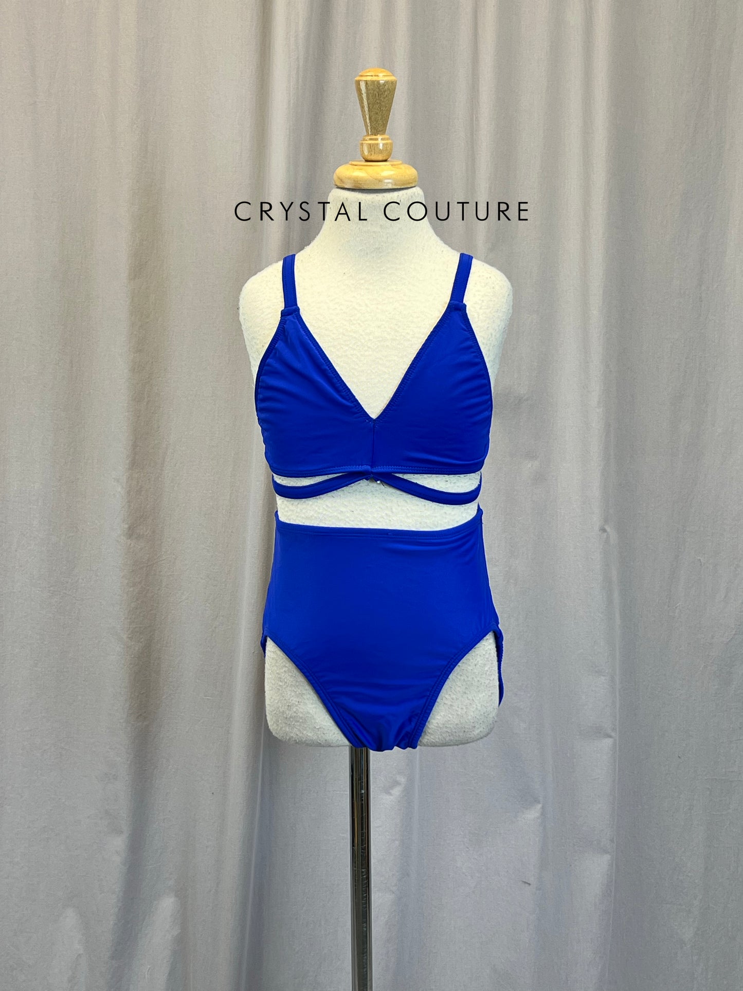 Royal Blue Bra and Brief Two-Piece Set