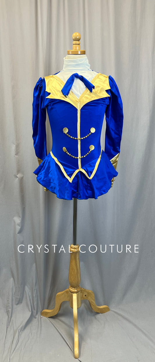 Custom Blue and Gold Marching Band Inspired Leotard