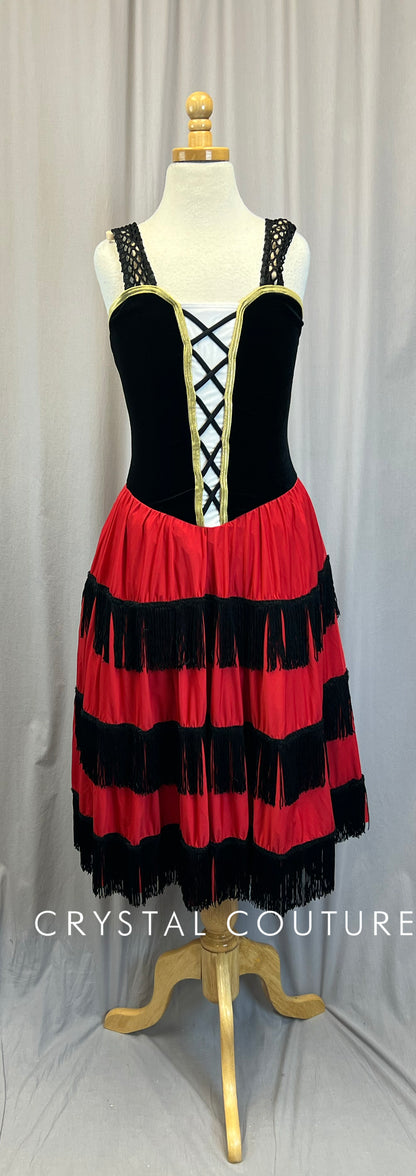 Black and Red Spanish Dress