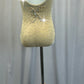Nude and Gold Leotard - Appliques - Rhinestones