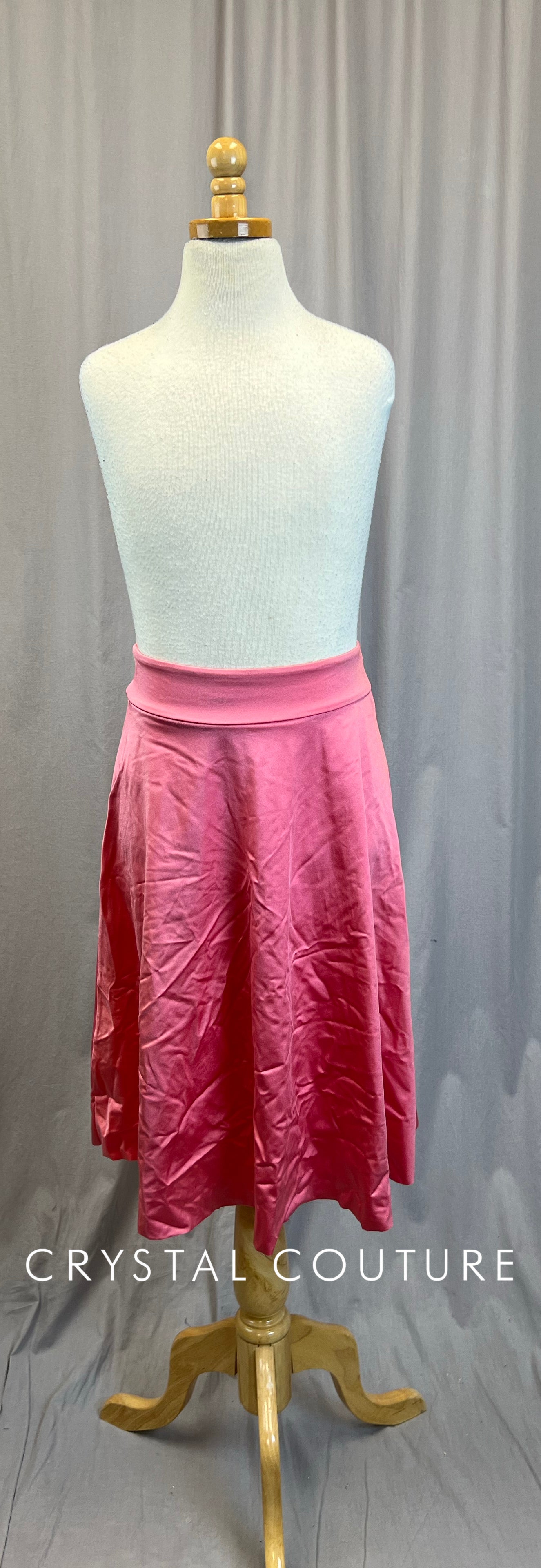Peach Pink Knee Length Skirt