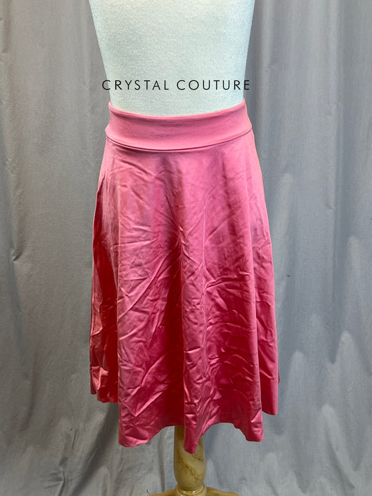 Peach Pink Knee Length Skirt