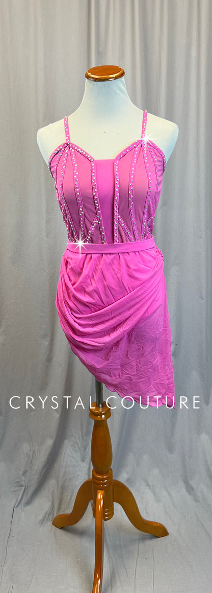 Pink Corset Dress - Rhinestones