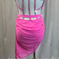 Pink Corset Dress - Rhinestones
