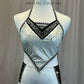 Black and White with Silver Spangles Leotard - Rhinestones