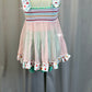 Custom Pastel and Mint Polka Dot and Stripe Dress and Shorts Set - Rhinestones