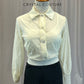 Black and Ivory Dress Shirt Unitard