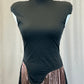 Black and Copper Full Length Dress