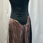 Black and Copper Full Length Dress