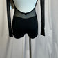 *Brand New* Black Mesh and Lycra Long Sleeve Biketard