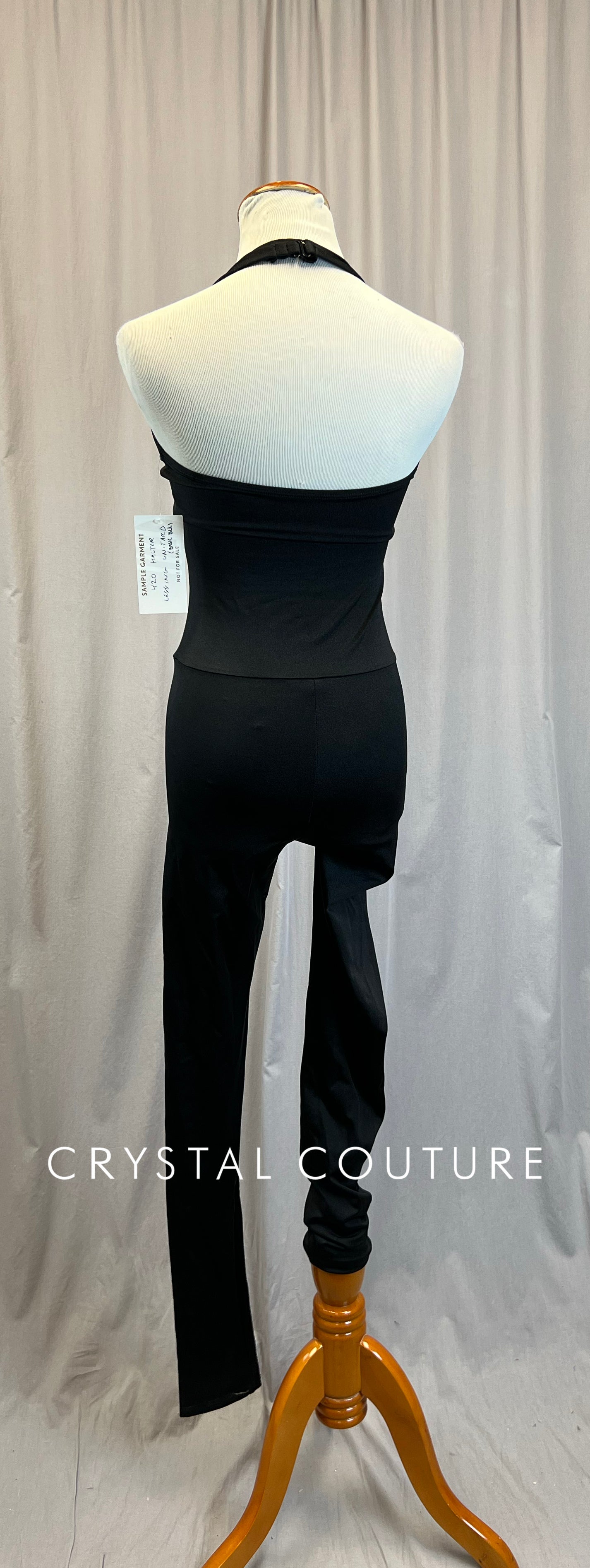 *Brand New* Black Lycra Halter Unitard