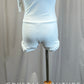 *Brand New* White Scoop Neck Biketard