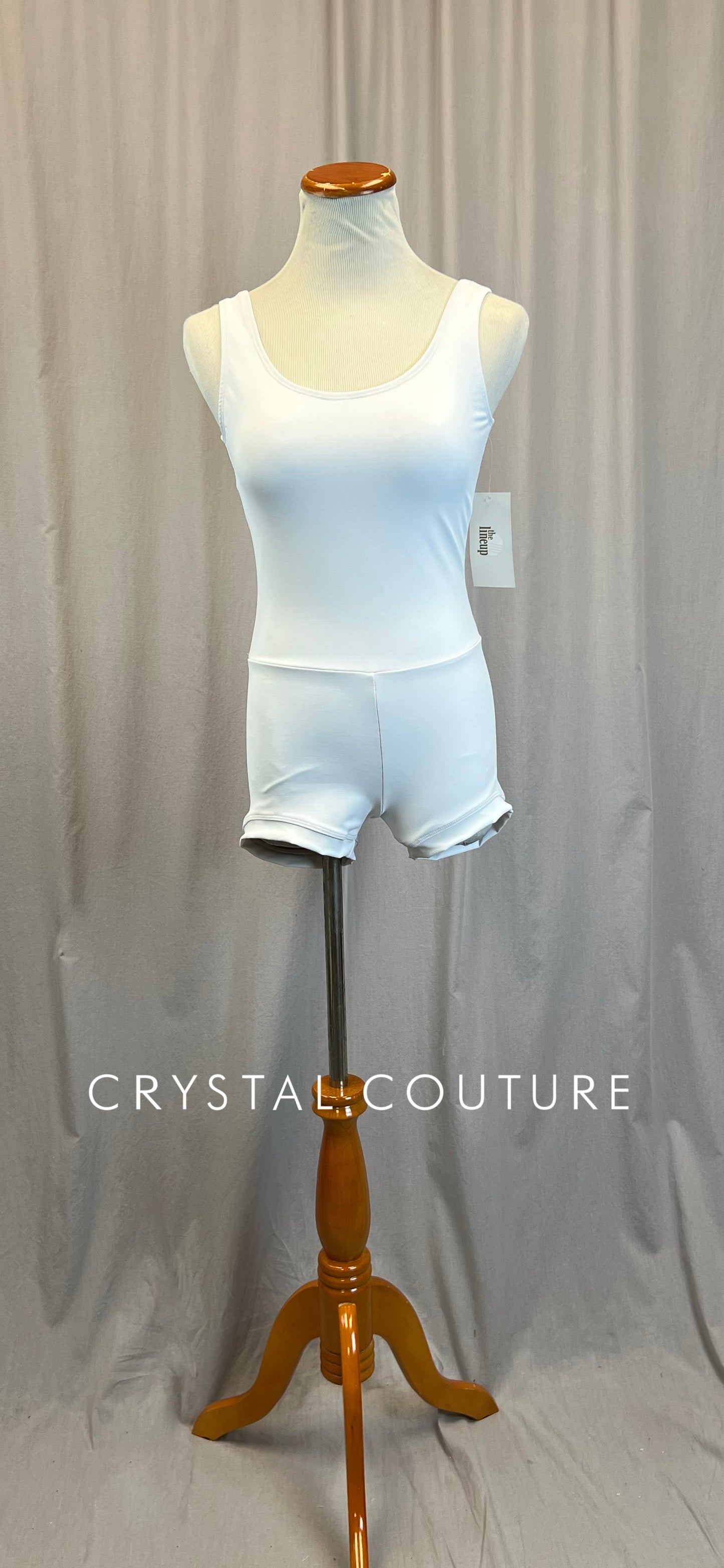 *Brand New* White Fully Lined Biketard