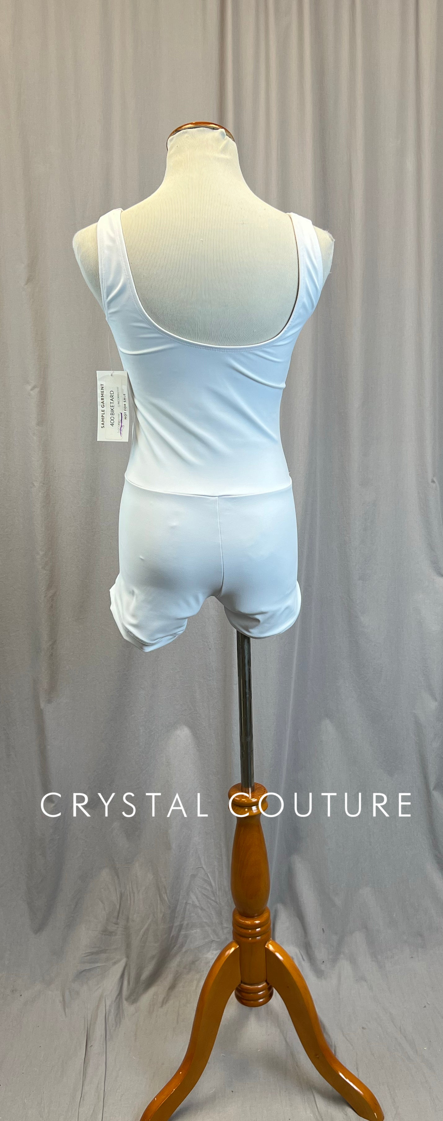 *Brand New* White Fully Lined Biketard