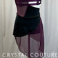 *Brand New* Purple and Black Asymmetrical Dress with Bra Top