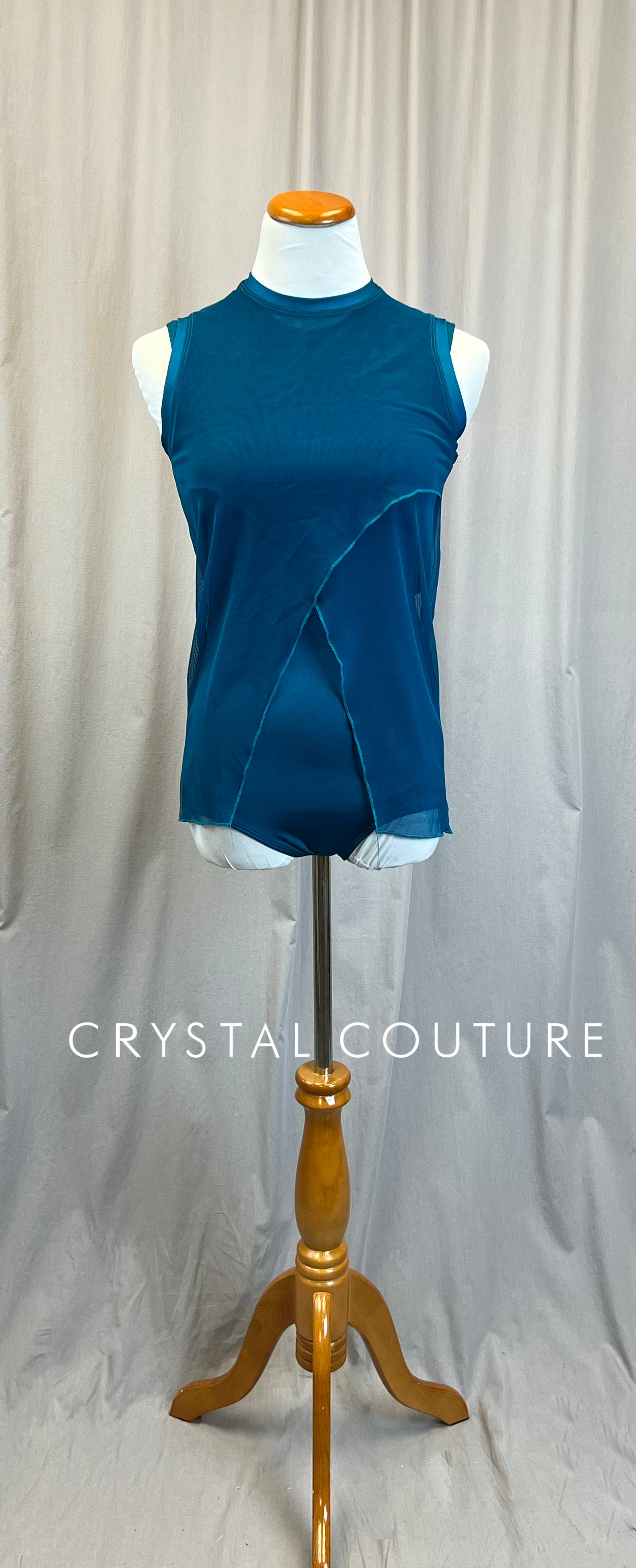 *Brand New* Deep Teal Mesh Tunic and Leotard Two Piece Set