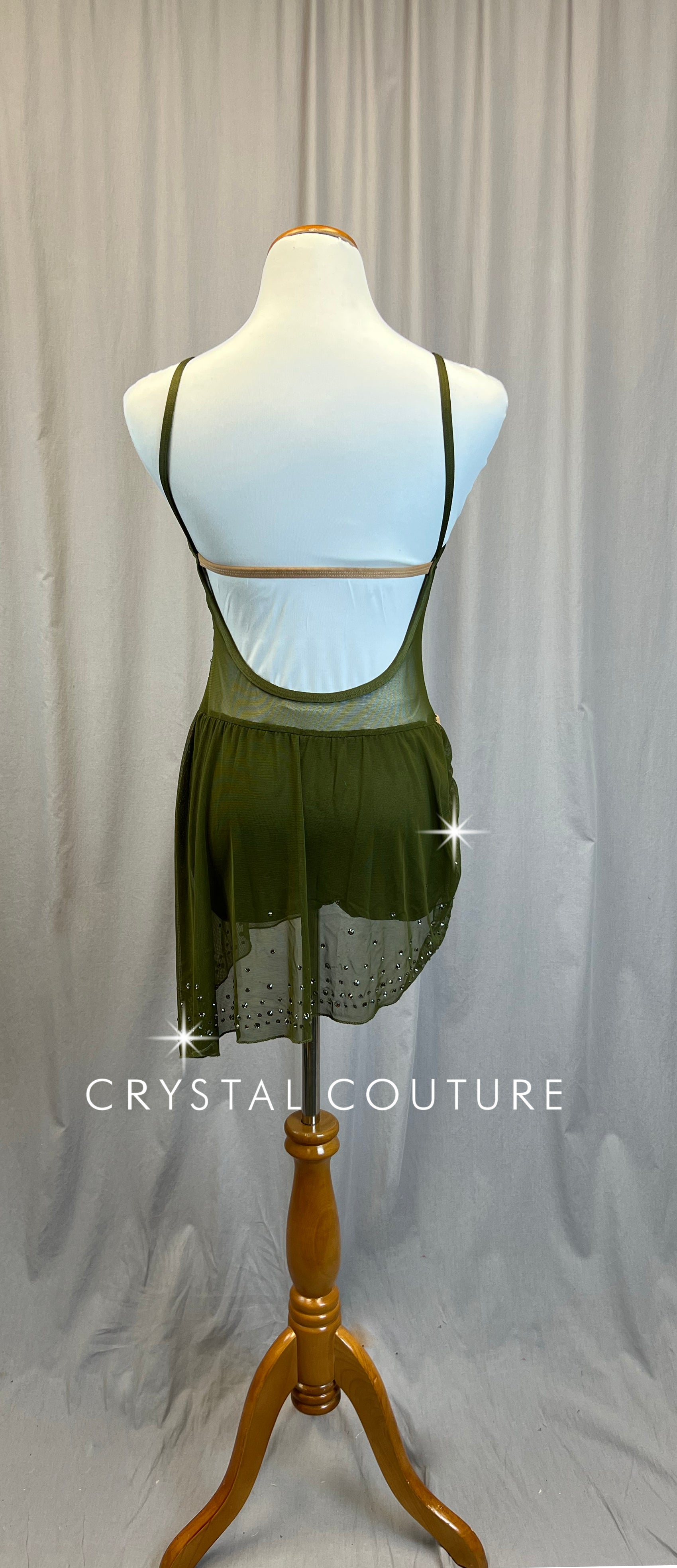 olive green mesh dress Brand New* Olive Green Mesh Dress