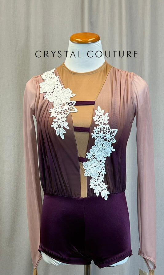 *Brand New* Pink/Purple Ombre Biketard