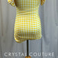 *Brand New* Yellow and White Checkered Halter Leotard