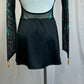 *Brand New* Black and Teal Long Sleeve Ice Skating Dress