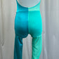 *Brand New* Teal and Mint Lycra and Mesh Unitard
